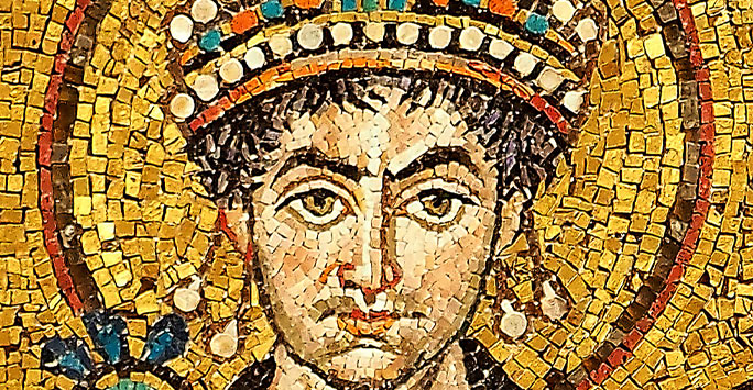 Mosaic of Justinianus I - Basilica San Vitale (Ravenna)