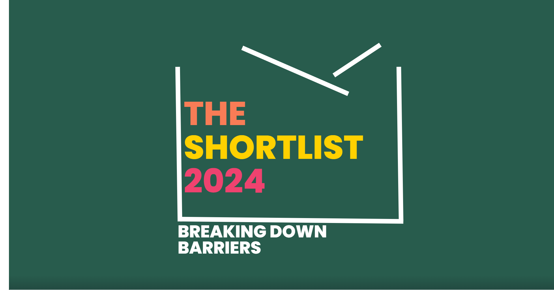 The Shortlist 2024 logo on green background