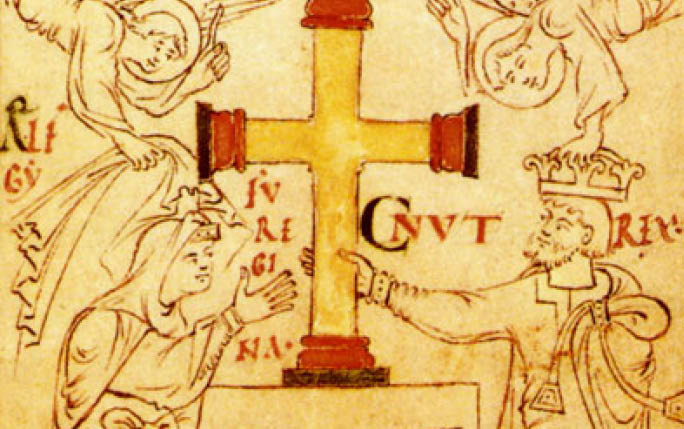 Medieval image of crucifix