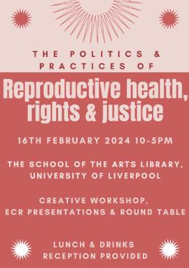 Reproductive rights event poster