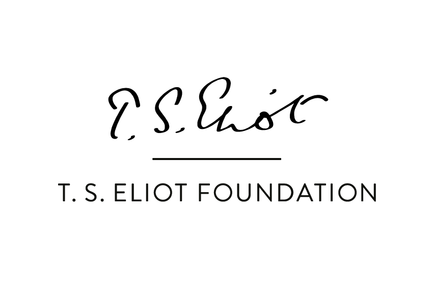 Logo of the T S Eliot Foundation, consisting of the signature of T S Eliot, with the foundation's name printed below