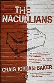 Nacullians book cover - red brick wall, half painted white with an outline of a single brick under the book title across the top