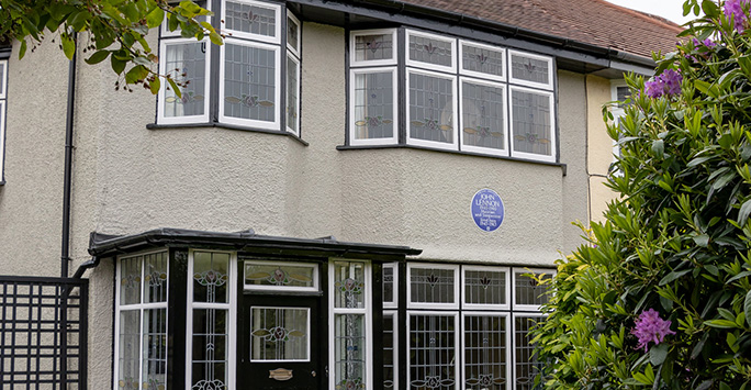 John Lennon's childhood home, owned by the National Trust