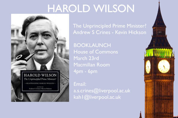 Book cover for 'Harold Wilson: The Unprincipled Prime Minister?'