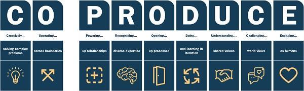 An infographic containing information about co-producers