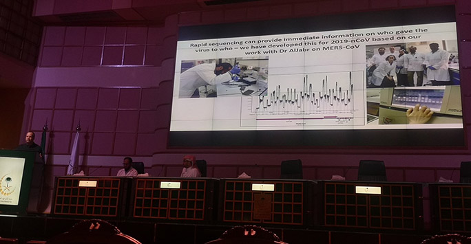 Julian sharing our work on MERS in Riyadh in February