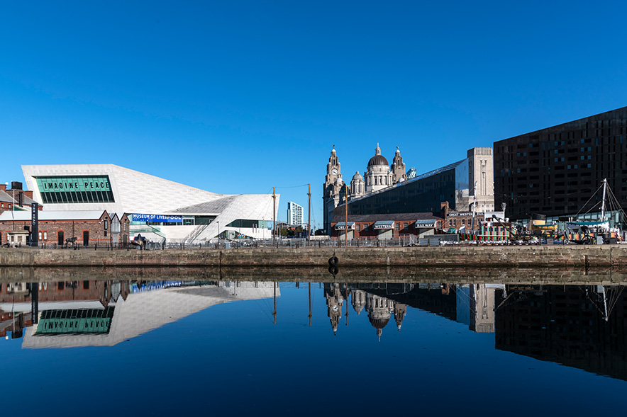 View of the Liverpool docks