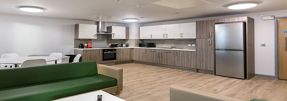 Example kitchen/lounge in Kaplan Living