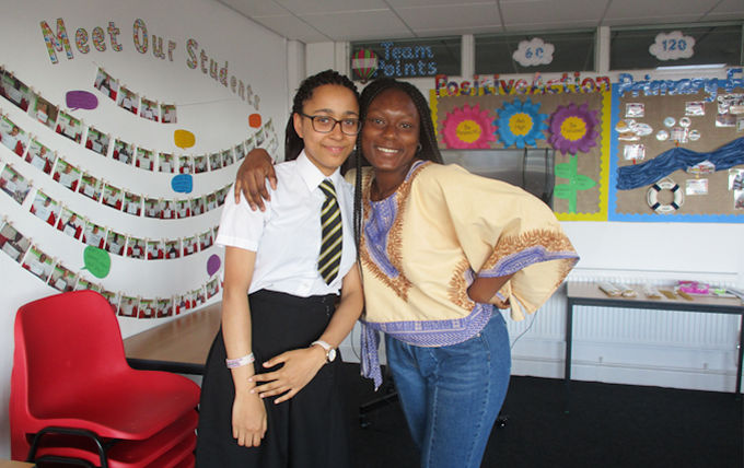 Precious and her mentor Lady