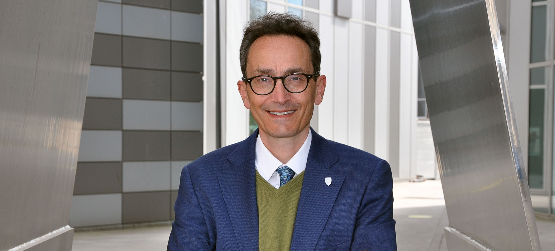 Tom Solomon pictured on University of Liverpool campus