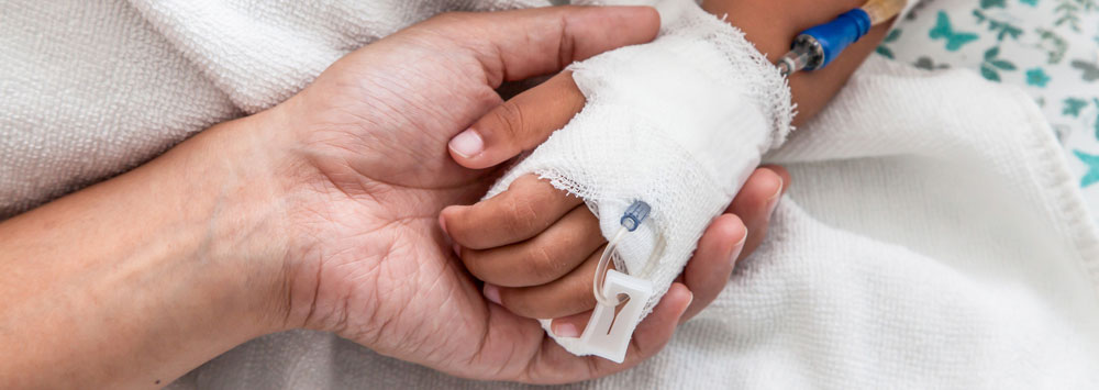 Child in hospital