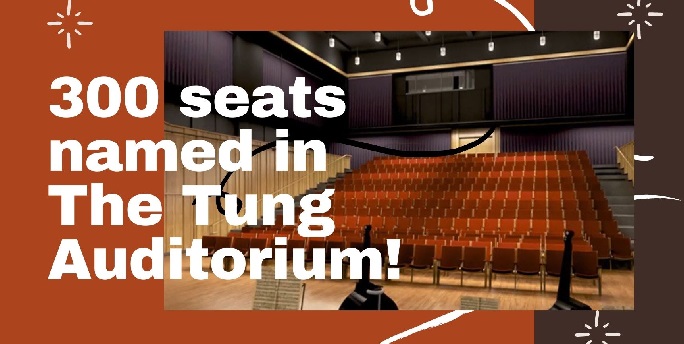 Name a Seat Stories: Celebrating 300 seats named in The Tung Auditorium