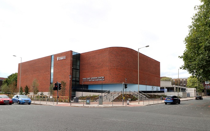 Building work complete at the Yoko Ono Lennon Centre site with doors open to students, staff and visitors in October 2021