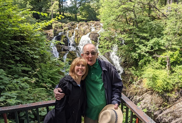 Carolyn and her dad together