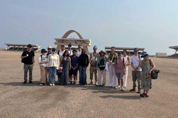 Group of architecture students in Ghana