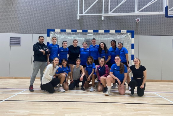 Students part of the Women's Handball Club