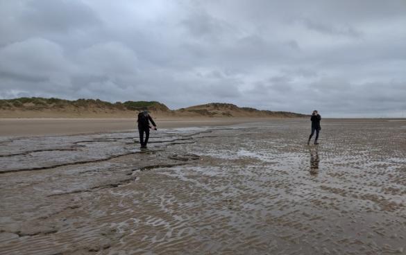 Photogrammetry team at the beach 