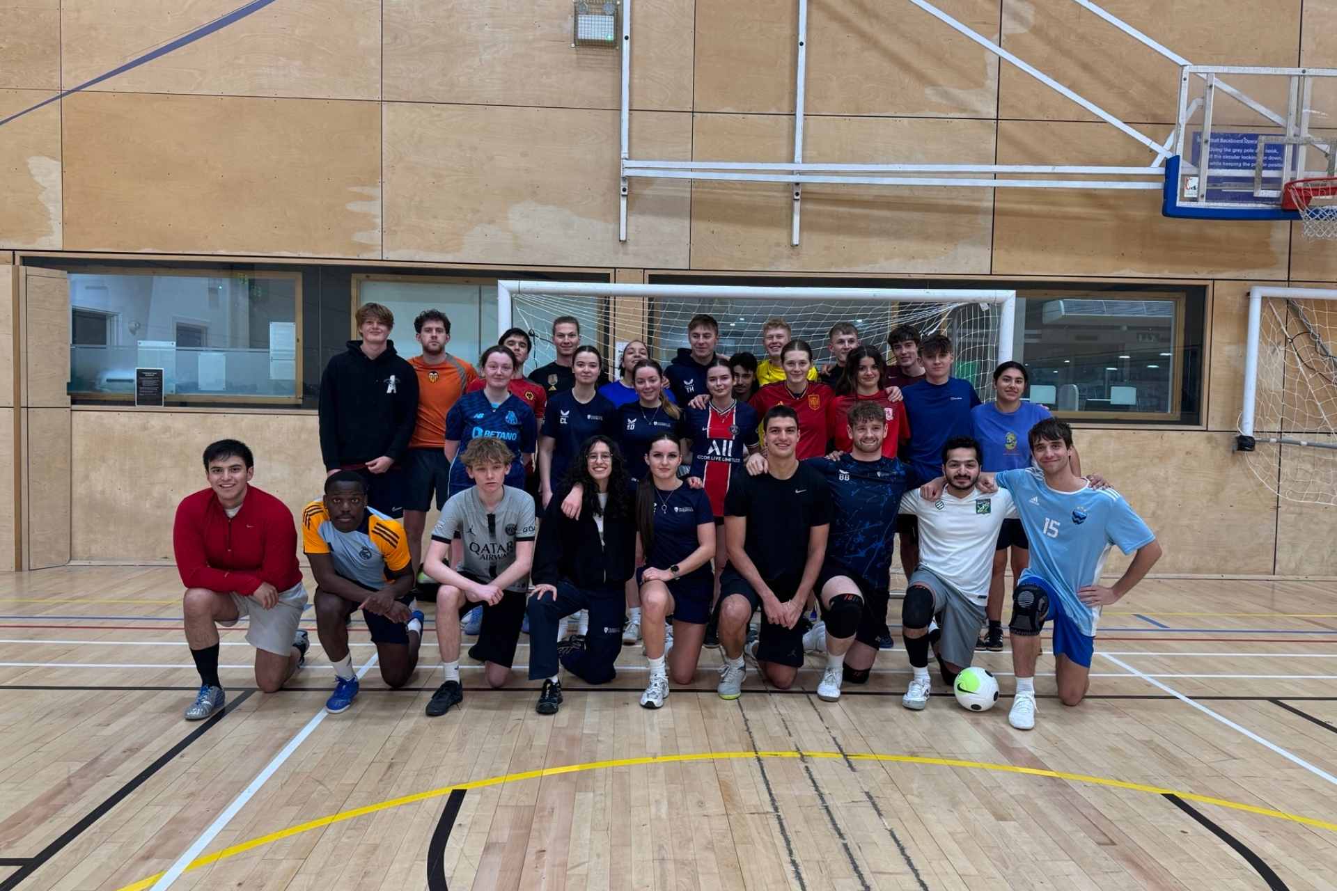 A group picture of the Futsal Society members