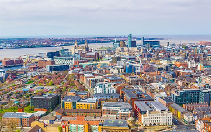 Liverpool aerial view