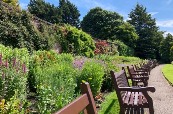 Photograph of the walled gardens in Reynolds Park