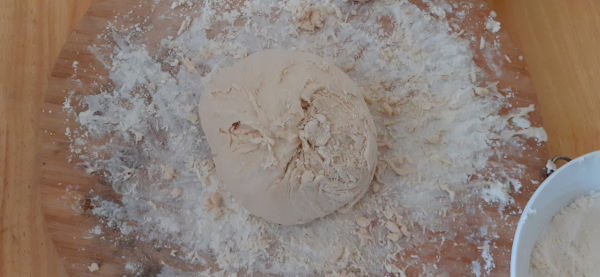 Dough used to create Roman flatbread
