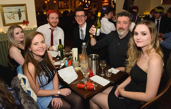 ACE staff and student drinks