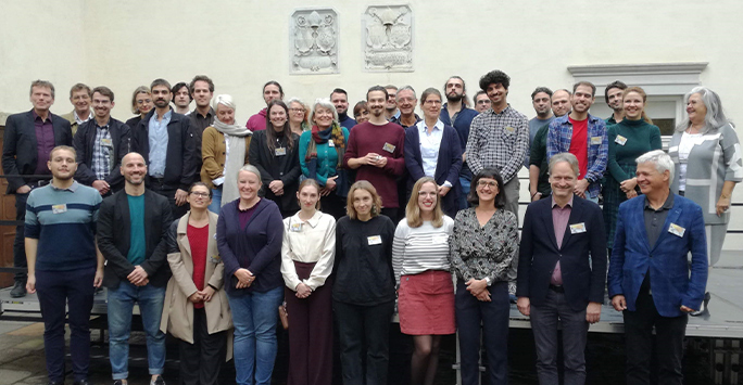 Group shot of the attendees at the International Graduate School Autumn conference in Graz