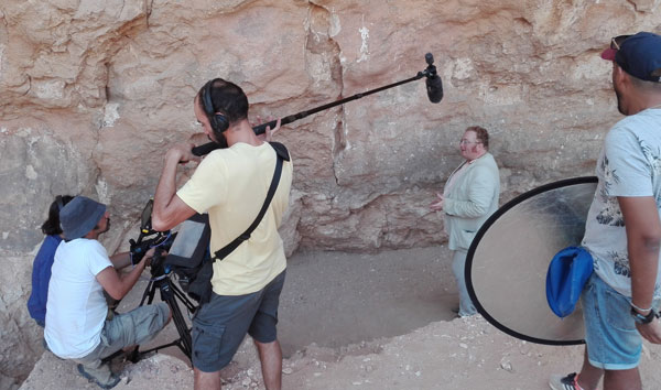 Roland Enmarch in Hatnub Quarry