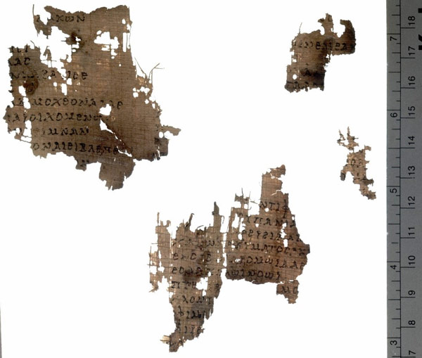 Fragments of ancient writing