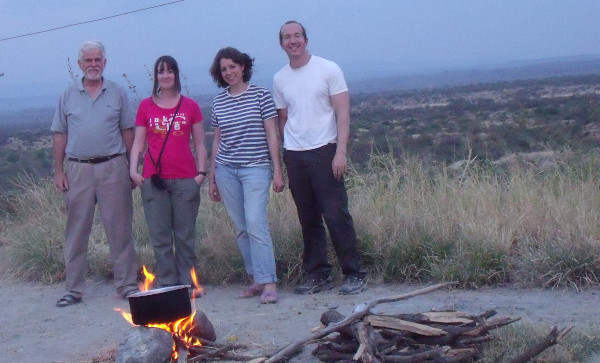 John Gowlett in Olorgesailie, Kenya