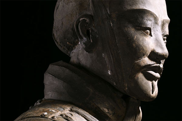 Head of a Chinese sculpture