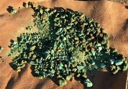 green copper minerals