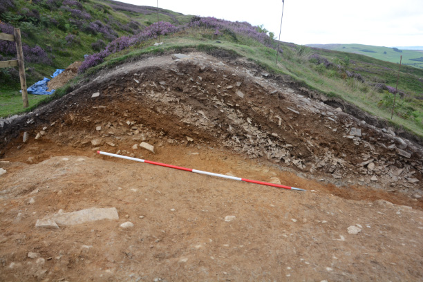 Total excavation of the counterscarp bank