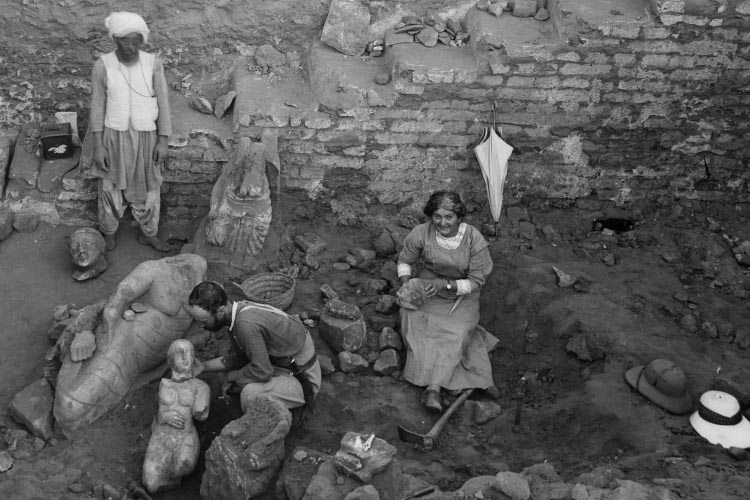 Excavating at Meroë.