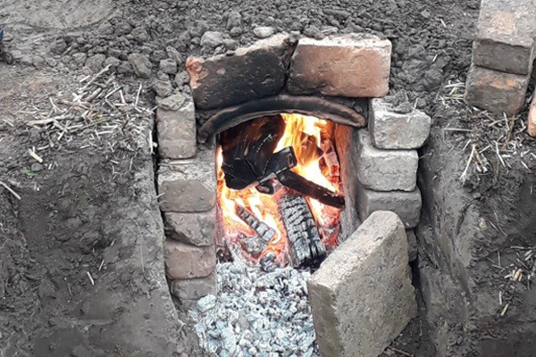 Replica kiln at Ness Gardens