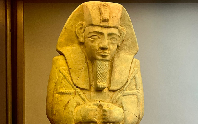 Ancient Egyptian mummiform figurine - Faience Shabti