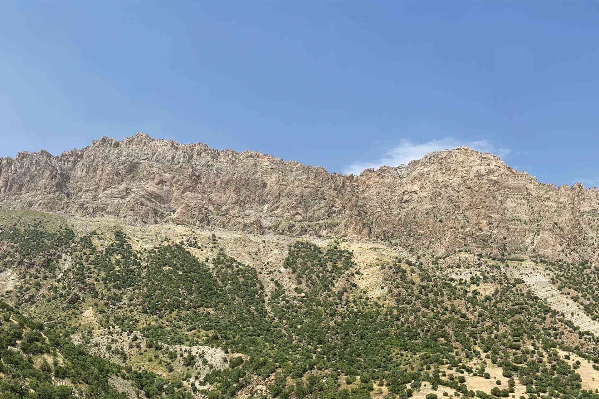 A view of rocky mountain area