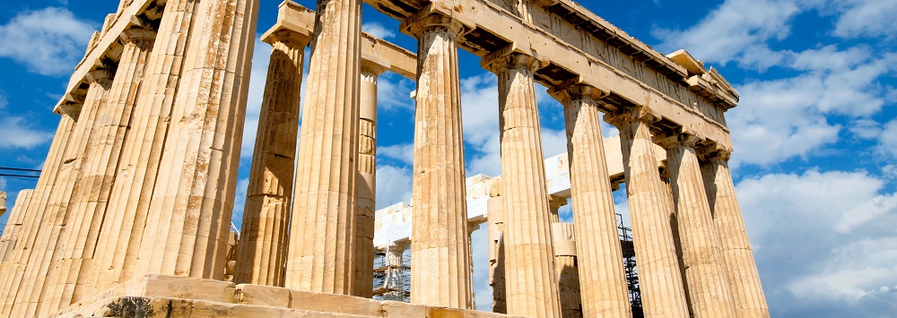 The Parthenon in Greece