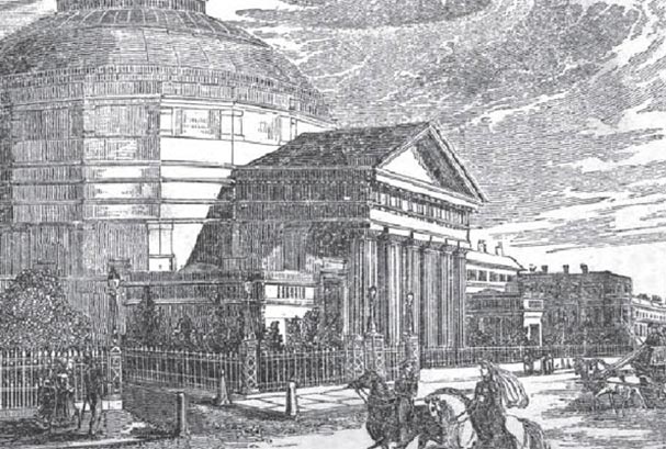 Woodcut image of the the Colosseum (1827-84), Regent's Park London