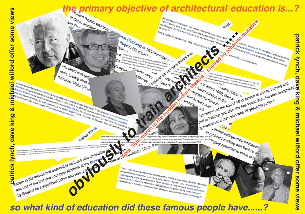 What is the objective of architectural education?
