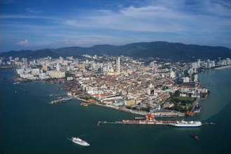 Aerial view of George Town World Heritage Site, Malaysia. Source: Derrick Lim/ Shutterstock.com