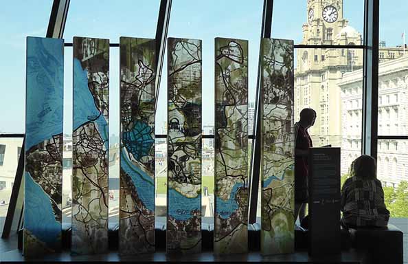 The Liverpool Map, by Inge Panneels and Jeffrey Sarmiento, 2011, Museum of Liverpool; photo Gloria Lanci