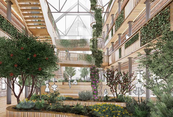 Trafalgar Mill Retrofitted Atrium Visual