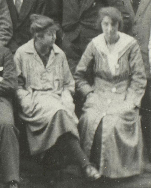 Eunice Holliday ne Blackwell (left) with fellow student Doris Oversby.