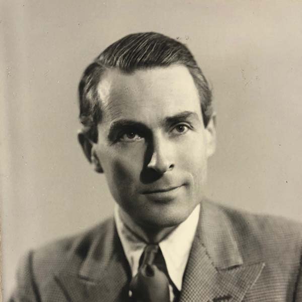 Sepia toned photograph of a middle aged man