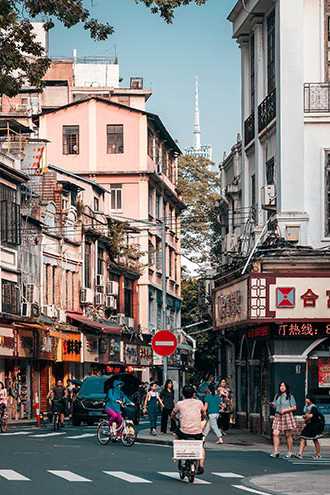 A Street Corner Space in Old City-centred Neighbourhood, Guangzhou, Source: Visual China Group 2020