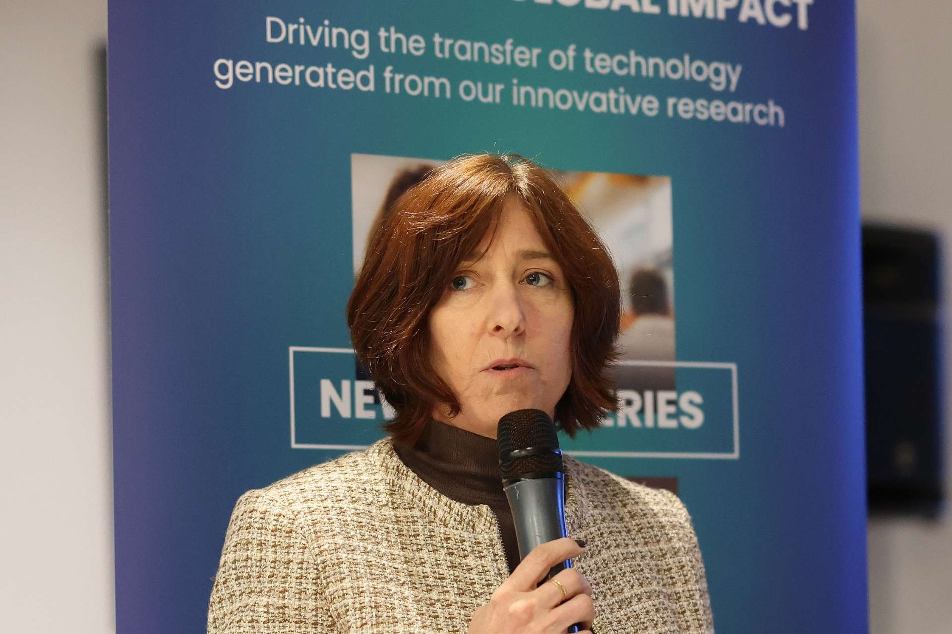 Emma Nolan speaking at an event