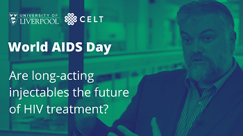 Professor Andrew Owen is being interviewed for World AIDS Day