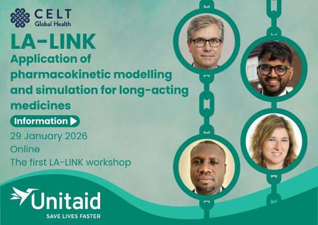 A picture of each speaker, surrounds text with the workshop title and date information