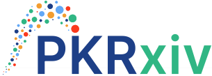 The PKRxiv logo is the software name with a swirl of dots flying away from it